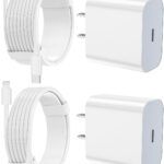 iPhone Charger Fast Charging 2 Pack Type C Wall Charger Block with 2 Pack [6FT&10FT] Long USB C to Lightning Cable for iPhone 14/13/12/12 Pro Max/11/Xs Max/XR/X,AirPods Pro