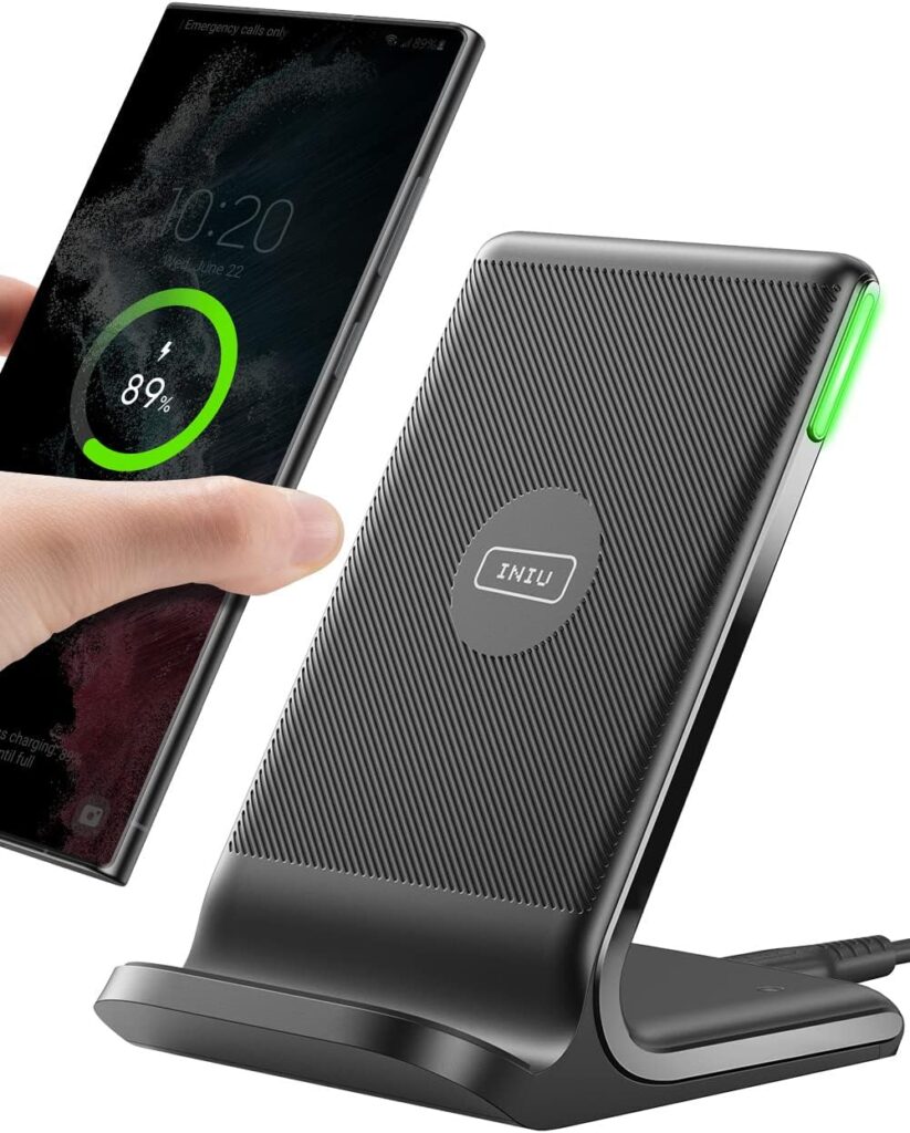 INIU Wireless Charger, 15W Fast Qi-Certified Wireless Charging Station with Sleep-Friendly Adaptive Light Compatible with iPhone 16 15 14 13 Pro XS 8 Plus Samsung Galaxy S23 S22 S21 Note 20 Google etc INIU Wireless Charger, 15W Fast Qi-Certified Wireless Charging Station with Sleep-Friendly Adaptive Light Compatible with iPhone 16 15 14 13 Pro XS 8 Plus Samsung Galaxy S23 S22 S21 Note 20 Google etc