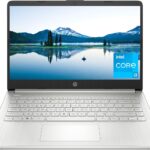 HP 14 inch Laptop, HD Display, 12th Generation Intel Core i3-1215U, 8 GB RAM, 256 GB SSD, Intel UHD Graphics, Windows 11 Home in S Mode, 14-dq5009nr (2024)