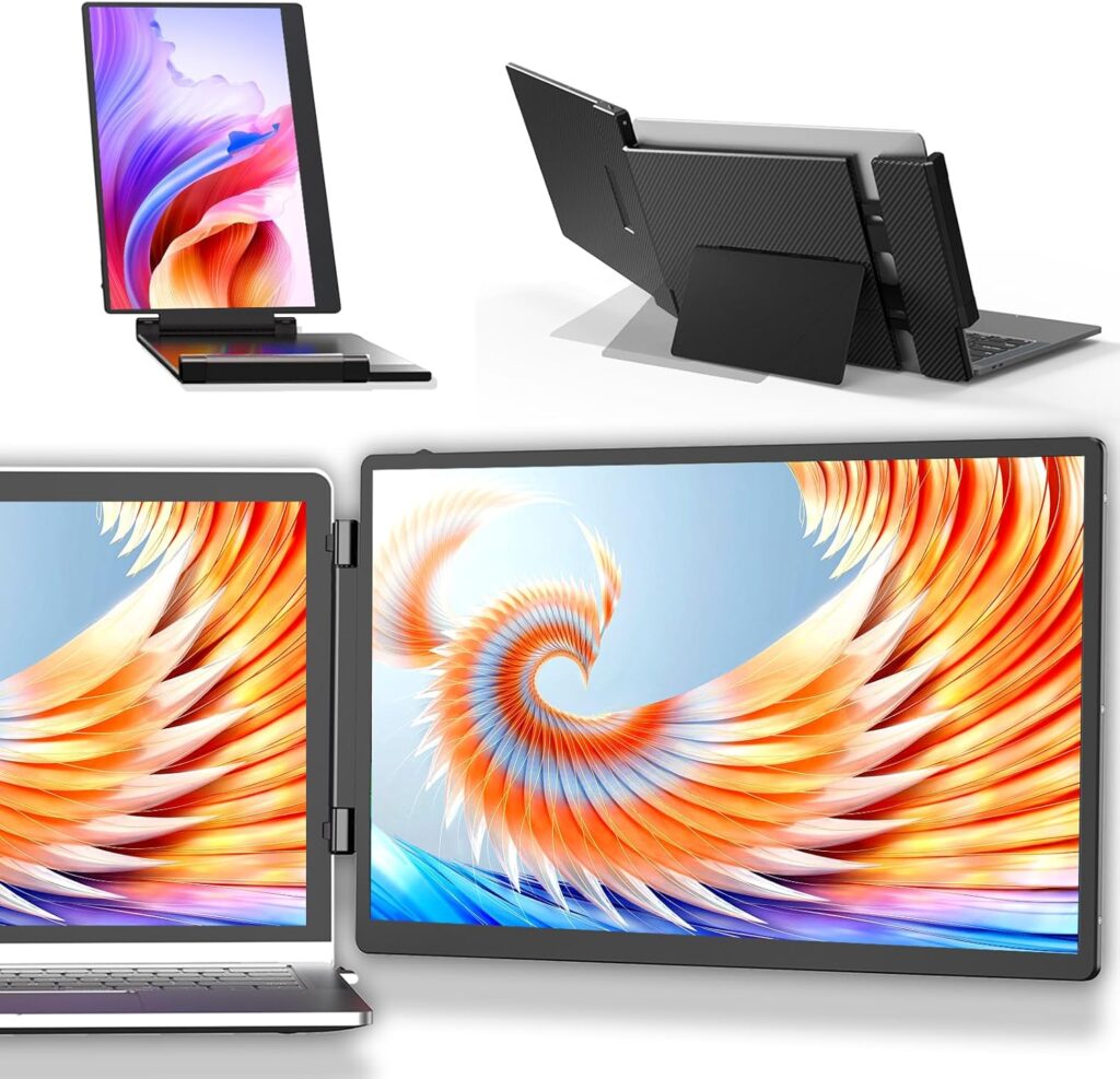 Vixtan Dual Laptop Screen Extender, 14″ FHD 1080P IPS Dual Monitor for Laptops 13-16.5″ Plug and Play Double Screen for Laptops Portable Monitor for MAC/Wins/Android/Linux/Chrome Vixtan Dual Laptop Screen Extender, 14″ FHD 1080P IPS Dual Monitor for Laptops 13-16.5″ Plug and Play Double Screen for Laptops Portable Monitor for MAC/Wins/Android/Linux/Chrome